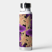 Japanse Paarse Blad Ontwerp Waterfles (Rechts)