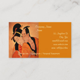 Japanse paarse zakelijke kaartsjablonen visitekaartje