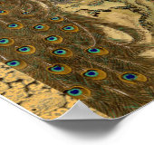  Japanse pacocks en pony's Poster (Hoek)