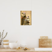  Japanse pacocks en pony's Poster (Keuken)