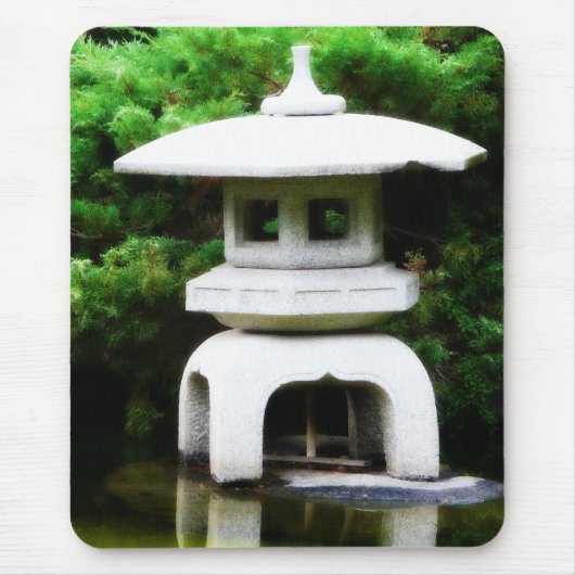 Japanse Pagoda Lantern Style Garden Statue Muismat (Voorkant)