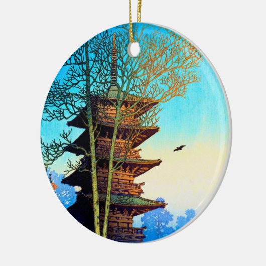 Japanse pagode keramisch ornament (Links)