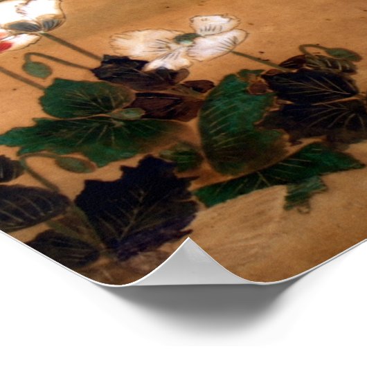 Japanse papavers Poster (Hoek)