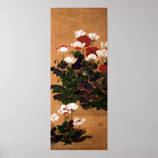  Japanse papavers Poster (Voorkant)