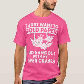 Japanse papieren kraan origami ontwerp voor een pa t-shirt