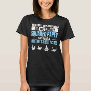 Japanse papierkraan origami voor een papierkraan t-shirt