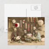 Japanse papierlantaarnmakers,  foto briefkaart (Voorkant / Achterkant)