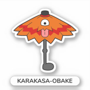 Japanse paraplu Ghost Yokai Sticker