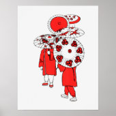 Japanse paraplu poster (Voorkant)