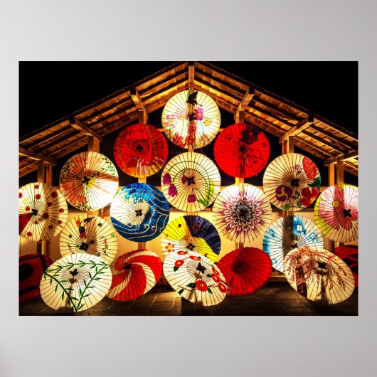 Japanse paraplu poster (Voorkant)