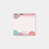 Japanse paraplu's en Cherry Blossom op persoonlijk Post-it® Notes (Voorkant)