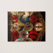 Japanse Paraplu's Japanse Stijl Legpuzzel (Horizontaal)