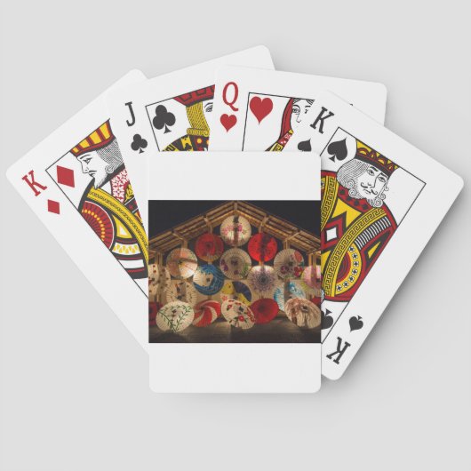 Japanse Paraplu's Japanse Stijl Pokerkaarten (Achterkant)