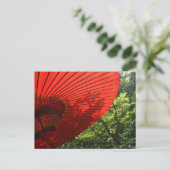 Japanse parasol briefkaart (Staand voorkant)