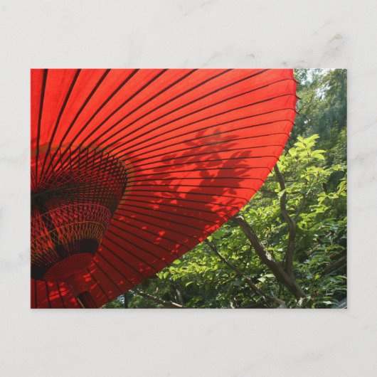 Japanse parasol briefkaart (Voorkant)