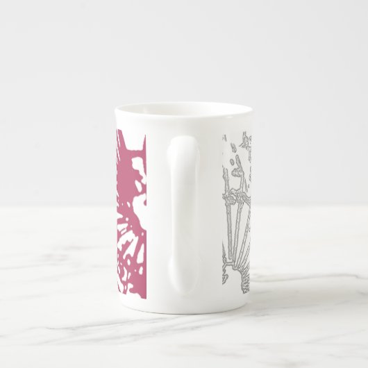 Japanse Parasol Ontworpen Mok (Achterkant)