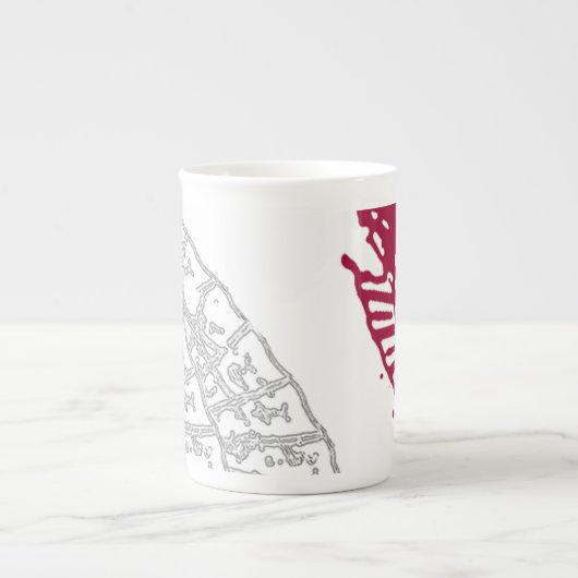 Japanse Parasol Ontworpen Mok (Voorkant)