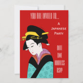 Japanse partij Geisha Japan Kaart (Voorkant)