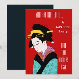 Japanse partij Geisha Japan Kaart
