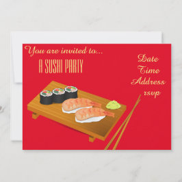 Japanse partij Sushi Kaart