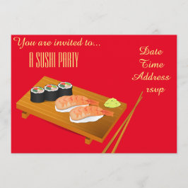 Japanse partij Sushi Kaart