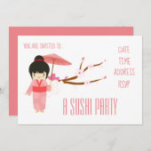 Japanse partij Sushi Kaart (Voorkant / Achterkant)