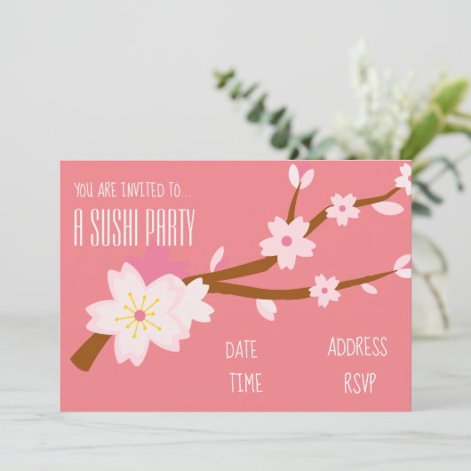 Japanse partij Sushi Kaart (Staand voorkant)