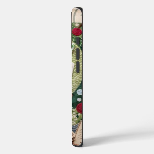 Japanse Patchwork Kat Kunst Case-Mate iPhone Case (Achterkant / Links)