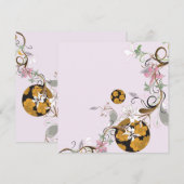 Japanse patronen Uitnodiging (Voorkant / Achterkant)