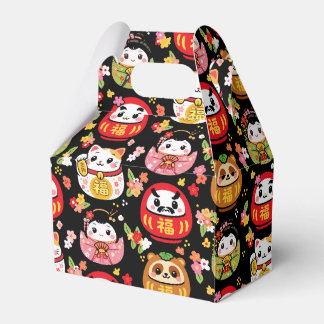 Japanse patroon feest gunst doos daruma bedankdoosjes