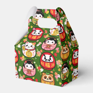 Japanse patroon feest gunst doos daruma bedankdoosjes