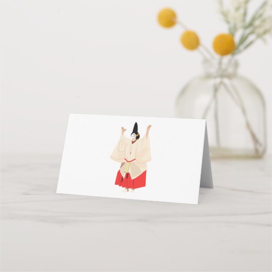 Japanse performancekunst plaatskaartje (Voorkant)