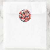 Japanse pin Cushions Ronde Sticker (Tas)