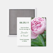 Japanse pioen bewaar de datummagneet magneet (Voorkant / Achterkant)