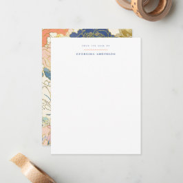 Japanse pioen persoonlijk briefpapier notitiekaartje