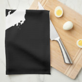 Japanse plattegrond en rode cirkel van vlag theedoek (Quarter Fold)