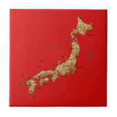 Japanse plattegrond tegeltje (Voorkant)