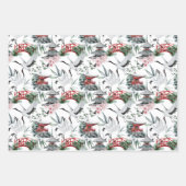 Japanse Pogoda, Bridge, Cranes en Blossom Inpakpapier Vel (Voorkant 2)