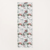 Japanse Pogoda, brug, kraan in grijs en rood Yogamat (Voorkant)