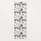 Japanse Pogoda, brug, kraan in grijs en rood Yogamat (Achterkant)