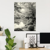 Japanse Pond Garden Poster (Thuiskantoor)
