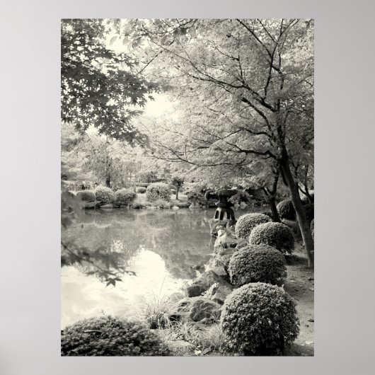 Japanse Pond Garden Poster (Voorkant)