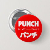 Japanse pons-emoticons ronde button 5,7 cm (Voorkant /achterkant)