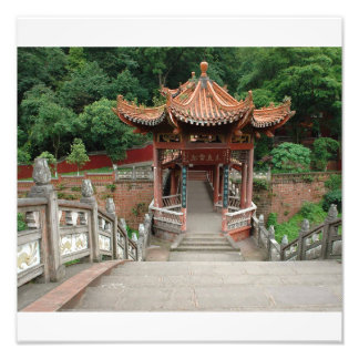 Japanse Poortbrug Foto Afdruk