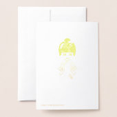 Japanse pop - gouden verjaardag folie kaarten (Met envelop)