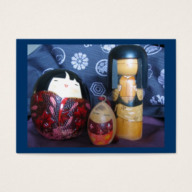 Japanse poppen visitekaartjes (Voorkant)