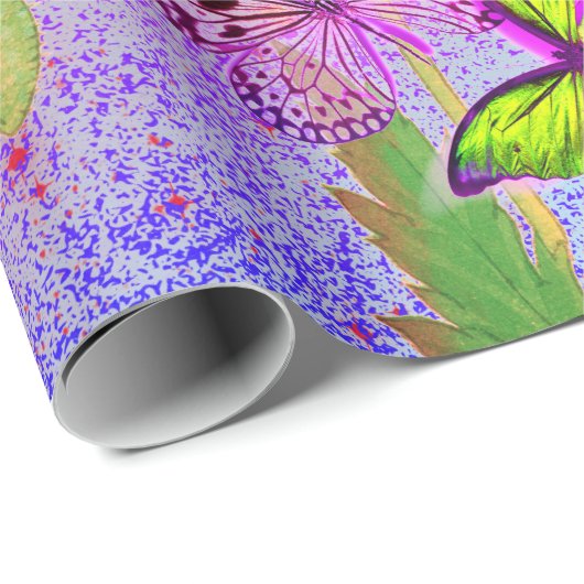 JAPANSE POPPIËNTEN EN BUTTERFLIES VOOR het verpakk Cadeaupapier (Rol Hoek)