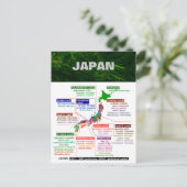 Japanse prefecturale stoel briefkaart (Staand voorkant)