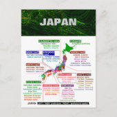 Japanse prefecturale stoel briefkaart (Voorkant)