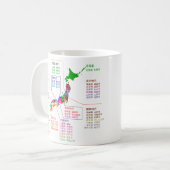 Japanse prefecturale stoel koffiemok (Voorkant links)